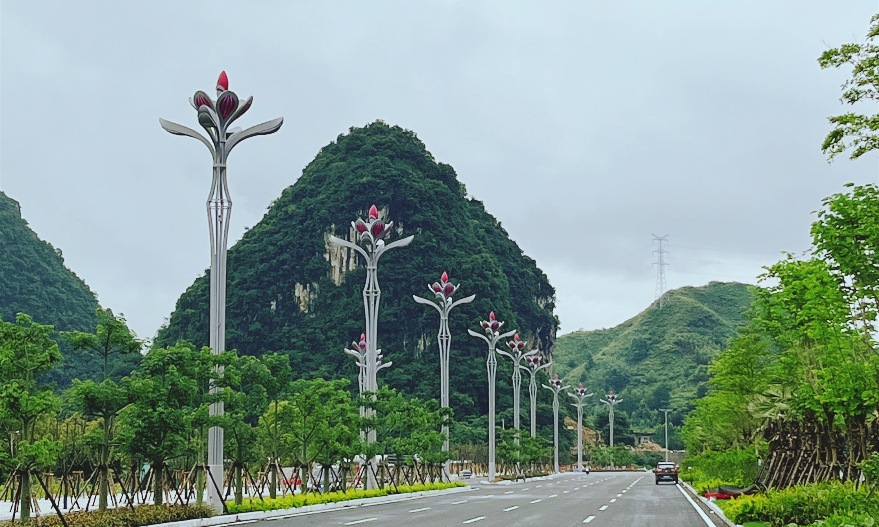 廣西河池 | “點(diǎn)亮”金山大道，“照亮”千家萬(wàn)戶(hù)
